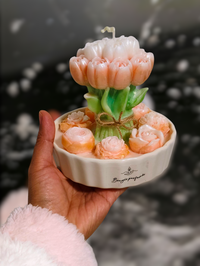 Decorative Scented Candle Collection – Bear, House & Flower