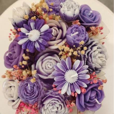 Candle Bouquet Flowers, Christmas Gift Candles, Decorative, cadeau surprise familly