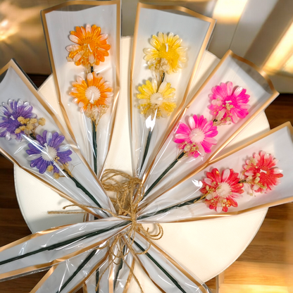 Floral Stem Candle Bouquet – Surprise Gift Souvenir & Decor