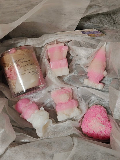 Cute Bear Candle Set (8 pcs) – Scented & Decorative Christmas Gift