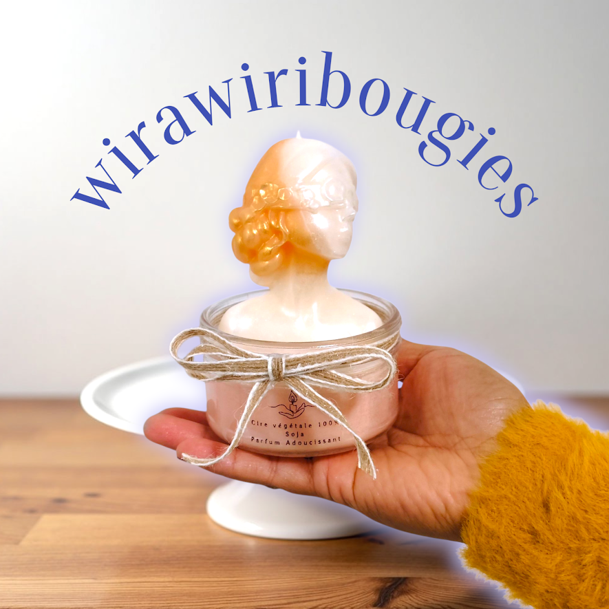 Woman Scented Candle in Container – Elegant Gift & Home