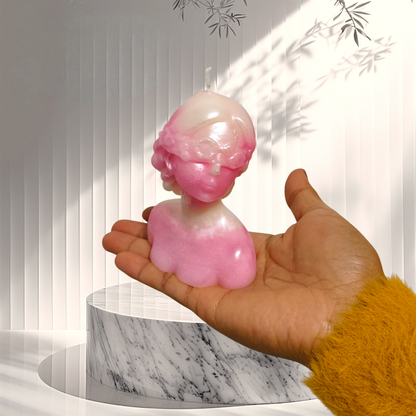 Handmade Cute Female Figure Candle – Scented Gift & Déco