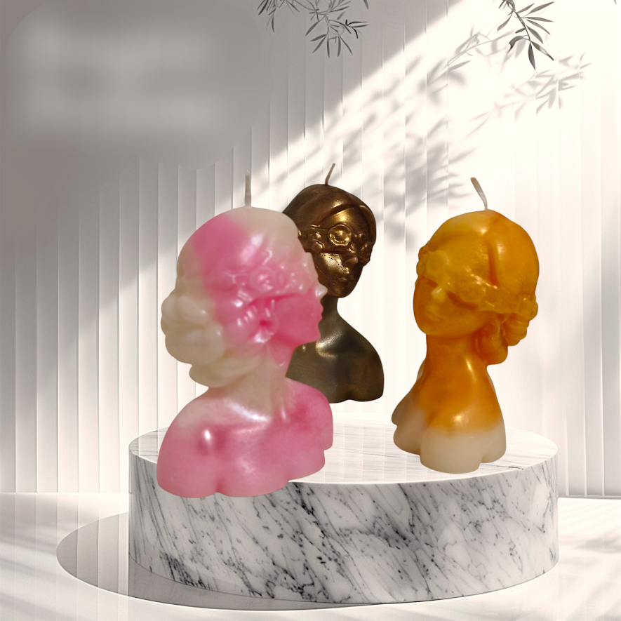 Handmade Cute Female Figure Candle – Scented Gift & Déco