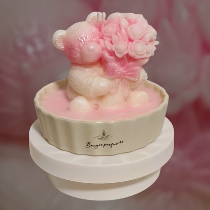 Decorative Scented Candle Collection – Bear, House & Flower