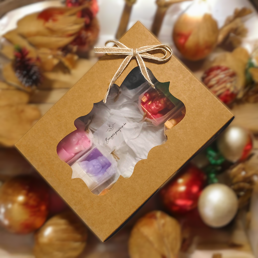 New  Luxury Santa Christmas Candle Collection – 6 Handcrafted Pcs