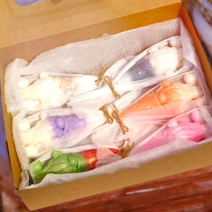 Santa Candle Gift Set – 6 Pieces of Christmas Joy