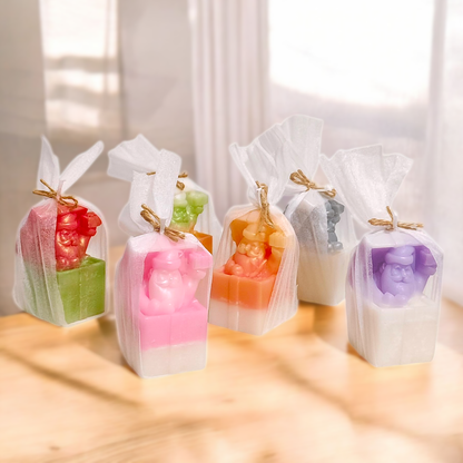 New  Luxury Santa Christmas Candle Collection – 6 Handcrafted Pcs