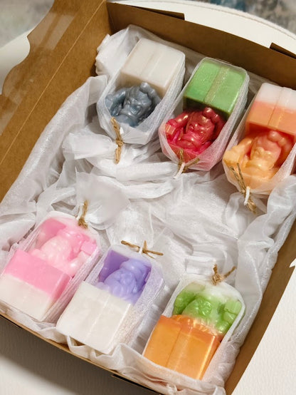 New  Luxury Santa Christmas Candle Collection – 6 Handcrafted Pcs