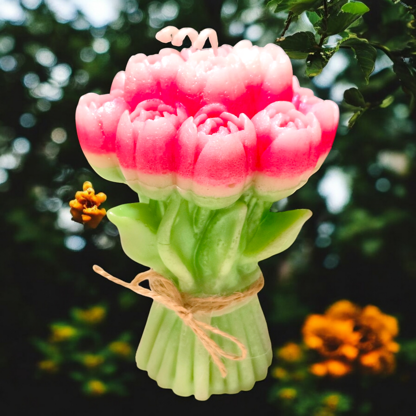 Tropical Floral Tulip Candle – Scented Home Fragrance