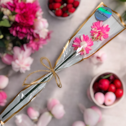 Floral Stem Candle Bouquet – Surprise Gift Souvenir & Decor