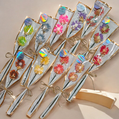 Floral Stem Candle Bouquet – Surprise Gift Souvenir & Decor