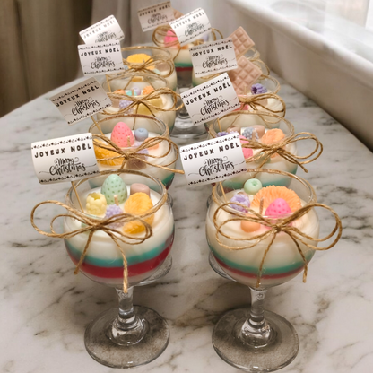 Dessert Inspired Scented Candle – Natural Soy Wax Jar