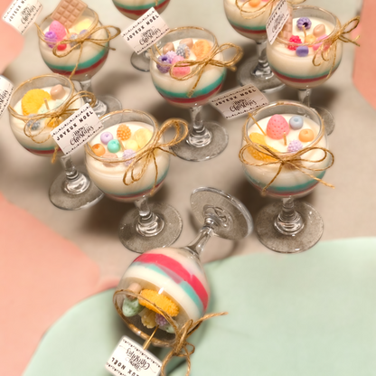 Dessert Inspired Scented Candle – Natural Soy Wax Jar
