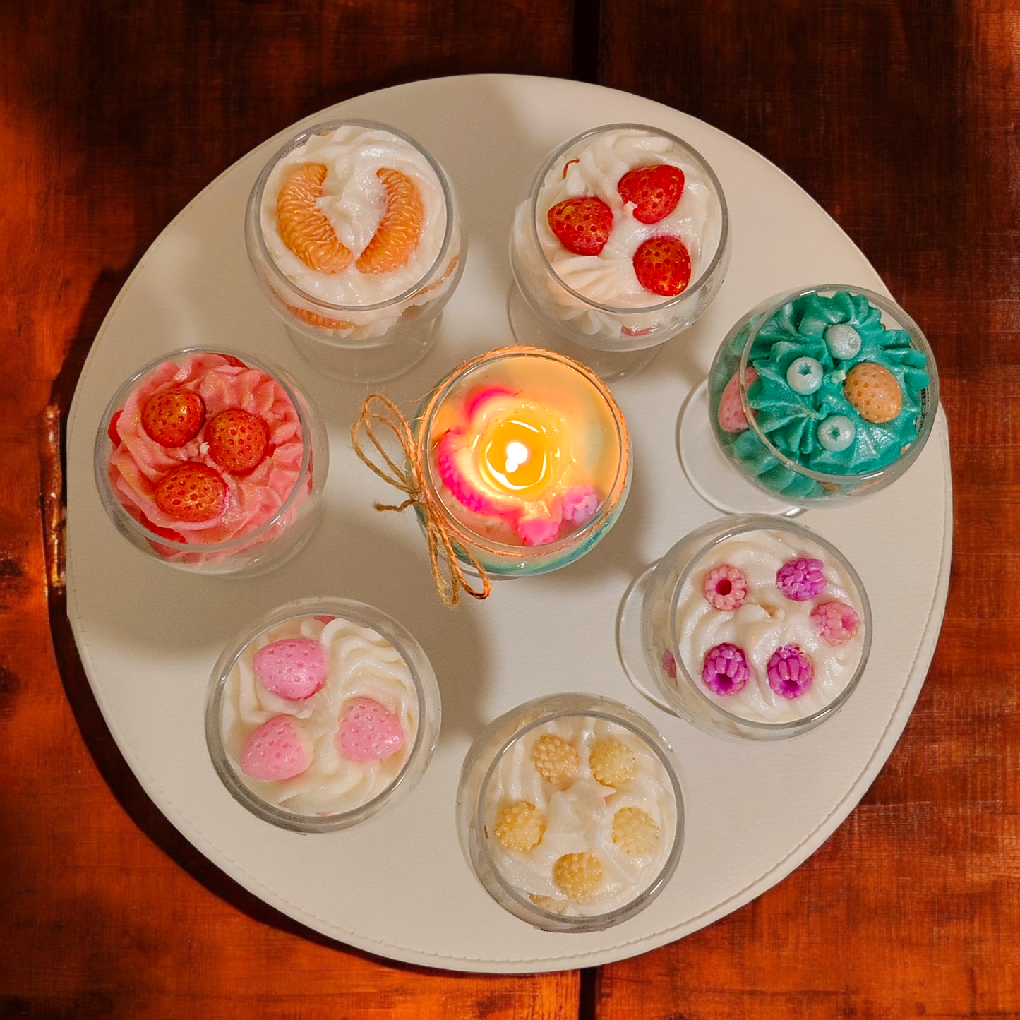 Dessert Inspired Scented Candle – Natural Soy Wax Jar