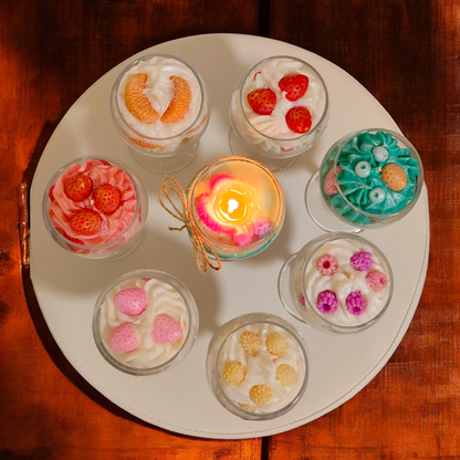 Dessert Inspired Scented Candle – Natural Soy Wax Jar