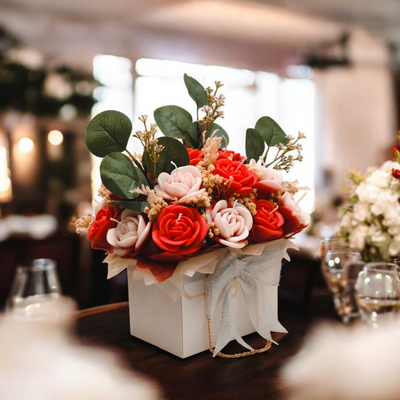 Candle Bouquet Flowers, Christmas Gift Candles, Decorative, cadeau surprise familly