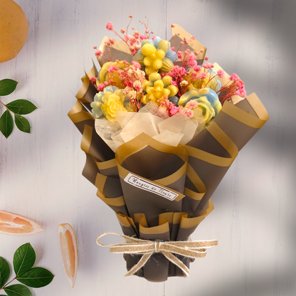 Mini Candle Flower Bouquet – Handmade Scented Gift