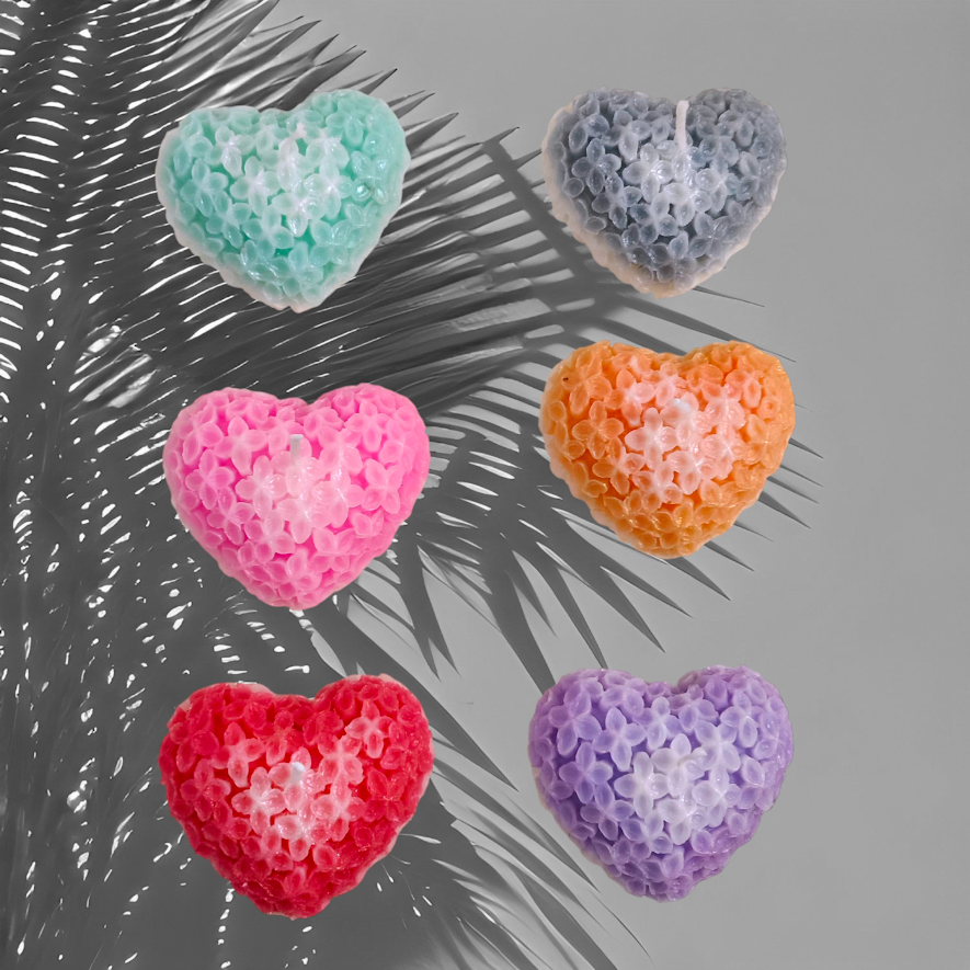 Heart Scented Candle – Romantic Gift & Elegant Home Décor