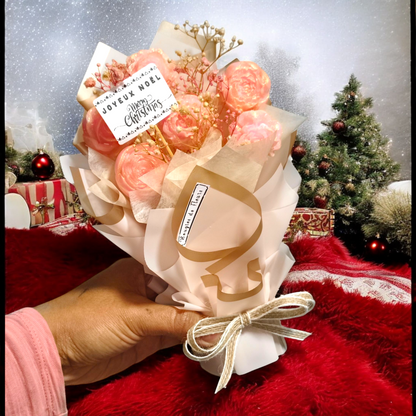 Mini Candle Flower Bouquet – Handmade Scented Gift